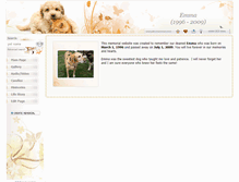 Tablet Screenshot of emmabeans.pets-memories.com