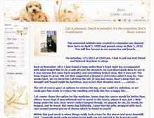 Tablet Screenshot of bearmowen.pets-memories.com