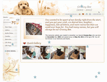Tablet Screenshot of grannybee.pets-memories.com
