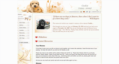Desktop Screenshot of mycookieangel.pets-memories.com