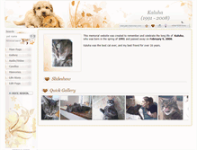 Tablet Screenshot of kaluha.pets-memories.com