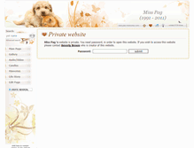 Tablet Screenshot of misspag.pets-memories.com