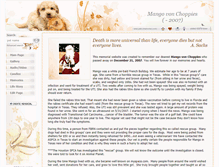 Tablet Screenshot of mangovonchoppies.pets-memories.com