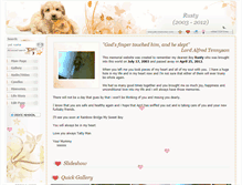 Tablet Screenshot of myboyrusty.pets-memories.com