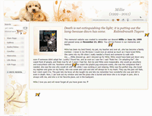 Tablet Screenshot of millie.pets-memories.com