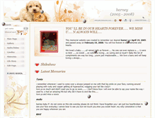 Tablet Screenshot of banuourbaby.pets-memories.com